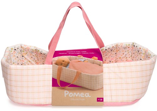 Djeco accessoires berceau Pink Lines lit poupée coton-3
