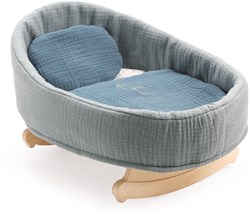 Djeco berceau de poupée Blue Dream - accessoire berceau en bois