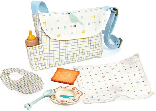 Djeco accessoires Mealtime set - accessoires poupée en bois FSC