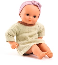 Djeco poupées poupée bébé 32 cm Pistache - poupée douce