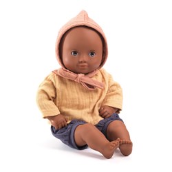 Djeco poppen 32 cm babypop Mimosa - zachte pop met slaapogen