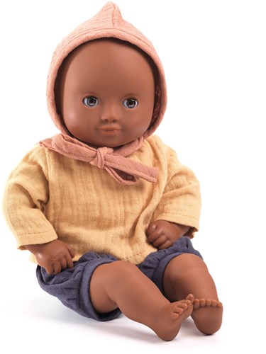Djeco poppen 32 cm babypop Mimosa - zachte pop met slaapogen