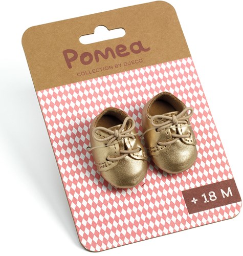 Djeco poppenkleding Gouden schoenen voor babypoppen accessoire-3