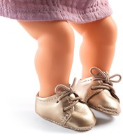 Djeco vêtements de poupée Chaussures dorées pour poupées bébé accessoire-2