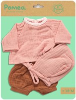 Djeco vêtements de poupée Peach - tenue en coton pour poupées bébé-3