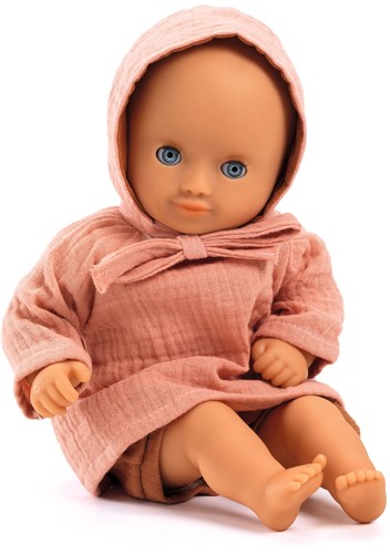 Djeco vêtements de poupée Peach - tenue en coton pour poupées bébé-2