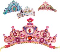 Djeco mozaïeken & stickers prinsessen knutselset - creatieve tiara's