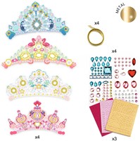Djeco mozaïeken & stickers prinsessen knutselset - creatieve tiara's-2