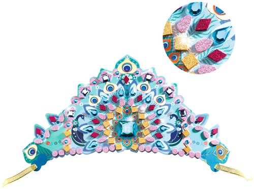 Djeco mozaïeken & stickers prinsessen knutselset - creatieve tiara's-3