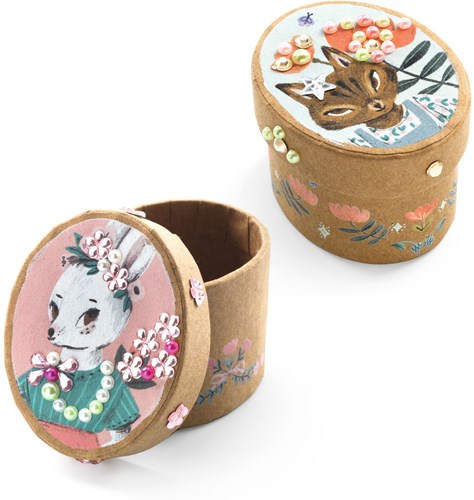 Djeco mozaïeken & stickers Schattig - creatieve knutselset voor kinderen