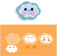 Djeco creatieve mozaïekset Funky family - stickers en magneten FSC MIX-2