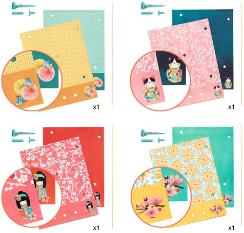 Djeco kit créatif moulins à vent Sweet - FSC MIX jouet créatif-2