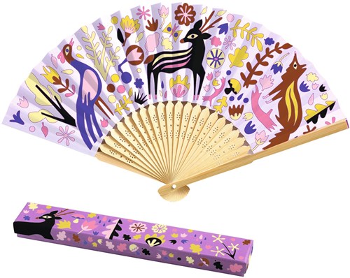 Djeco creatieve waaier om te kleuren - Woodland Beauty 6+ FSC MIX