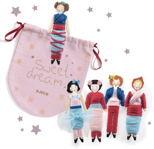 Djeco knutselset Sweet night - creatieve poppen maken FSC MIX