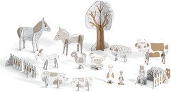Djeco set créatif ferme - Carton FSC plaisir à colorier