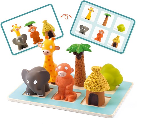 Djeco educatief spel Eduludo Spacio - FSC houten denkspel voor kinderen