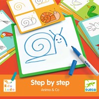 Djeco tekenset educatief speelgoed Step by Step Animo and Co-3