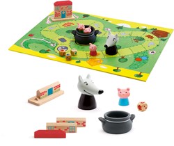 Djeco kinderspel Woolfy - bordspel voor kinderen 5+ FSC MIX