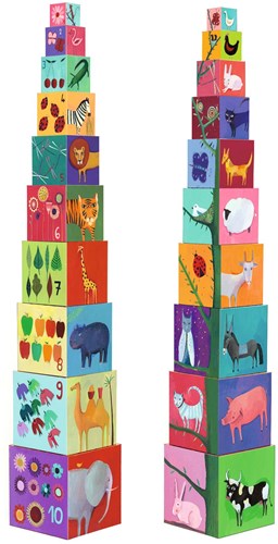 Djeco 10 cubes nature & animaux-2