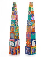 Djeco blocs à empiler Animaux sauvages - jouet en carton FSC MIX-2