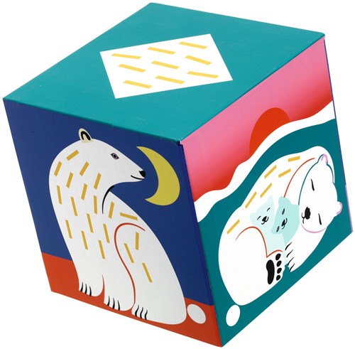 Djeco blocs à empiler Animaux sauvages - jouet en carton FSC MIX-3