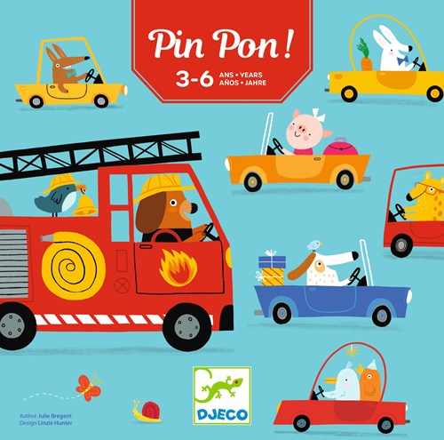 Djeco jeu PinPon - jeu coopératif pompiers FSC MIX-3