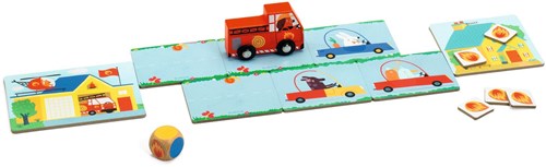Djeco jeu PinPon - jeu coopératif pompiers FSC MIX