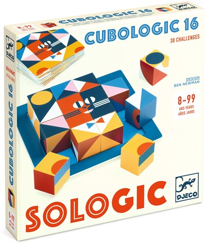 Djeco logicaspel Cubologic 16 - houten blokken en uitdagingen-3