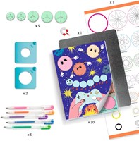 Djeco coffret créatif Spirales - Bloc à dessin 10 thèmes et accessoires-2
