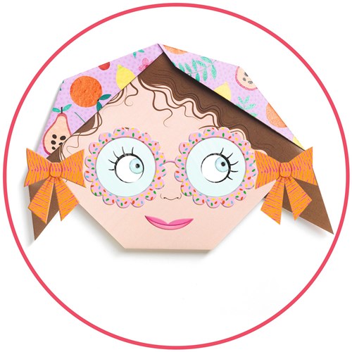 Djeco origami Pretty Faces - creatieve vouwset voor kinderen-3
