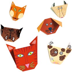 Djeco origami dieren knutselset - FSC papier - creatief speelgoed
