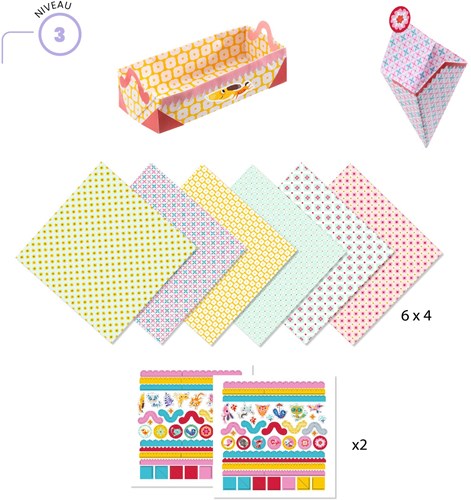 Djeco origami knutselset kleine doosjes - creatief speelgoed-2