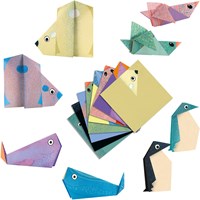Djeco origami Polar dieren knutselset FSC MIX papier-3