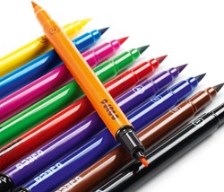 Djeco viltstiften 10 stuks - penseelstiften dubbelzijdig - Classic