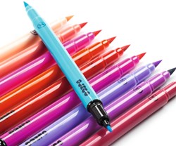 Djeco kleuren viltstiften 10 stuks - Brush Pens Sweet zachte kleuren