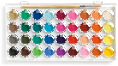 Djeco 36 pastilles de gouaches