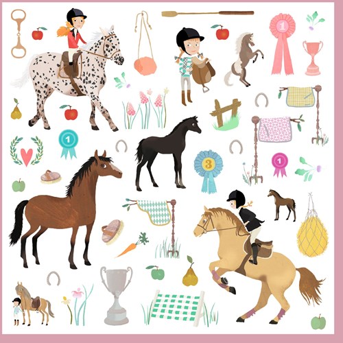 Djeco stickers paarden - 160 stickers creatief knutselen kinderen-2