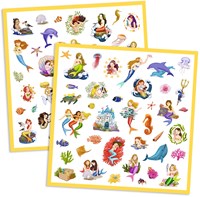Djeco autocollants sirènes - FSC MIX - 160 autocollants