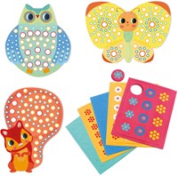 Djeco mozaïek knutselset Milfiori - creatieve dieren FSC MIX-3