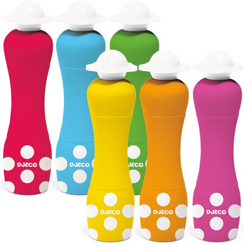 Djeco couleurs marqueurs mousse - lot de 6 - lavables - ergonomiques