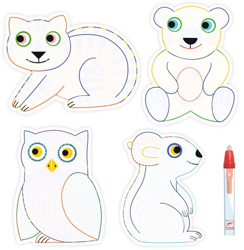 Djeco jouet de coloriage Animalo-Ma avec stylo à eau et animaux-2