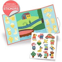 Djeco stickers dieren - herbruikbare vinylstickers voor kinderen-2