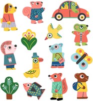 Djeco stickers dieren - herbruikbare vinylstickers voor kinderen-3