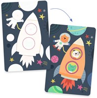 Djeco kleurplaten Op weg - magisch waterkleurboek voor peuters-2