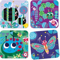 Djeco kraskaarten kleine dieren - creatieve bugs activiteit FSC MIX