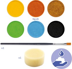 Djeco Palette 6 couleurs - nature