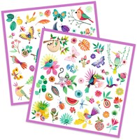 Djeco stickers Paradise - exotische dieren en bloemen - 160 stickers