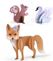 Djeco creatieve speelgoedset multi activiteiten fluffy box markers