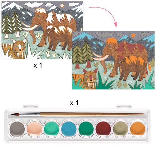 Djeco boîte créative Dino Box - coffret multi-activités pour enfants et fans de dinosaures-3