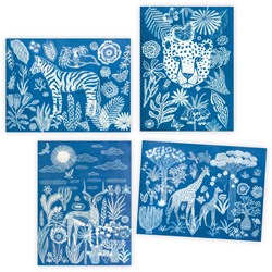 Djeco houten puzzel Savane nocturne - educatief speelgoed FSC
